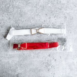 Boutique Red and White Bow Tie Fashion Belts